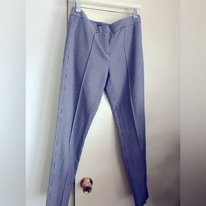 Plaid Cigarette pants . Navy and white . Great fit and great for suiting